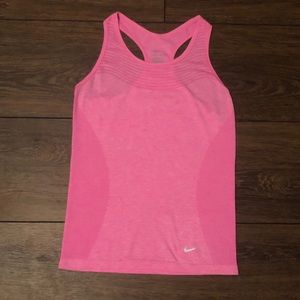 NIKE | Pink Dri-Fit Reflective Tank Top